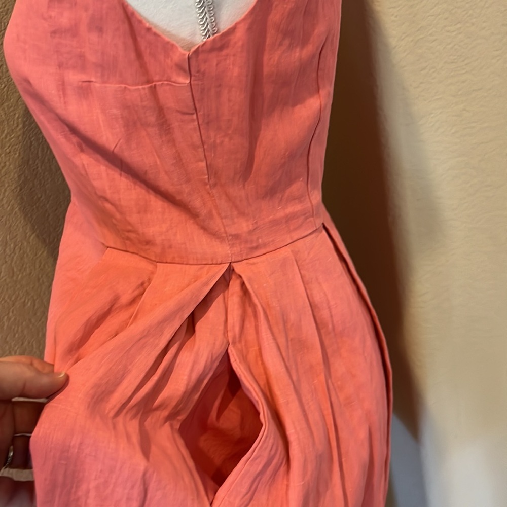 GAP Coral Linen Fit & Flare Sleeveless Dress - Picture 9 of 16